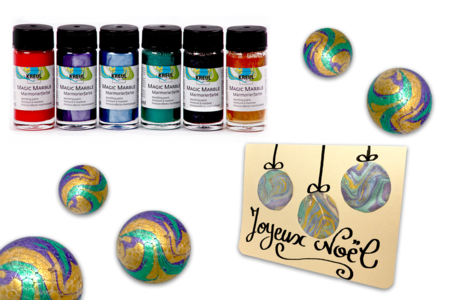 kit de marmoleado metálico - Pintura marbling – 10doigts.fr