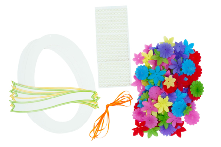 Flowered Easter Egg Suspension Kit - 6 pcs - 3 - Easter Wreaths - 10doigts.com - Easter Wreaths – 10doigts.fr