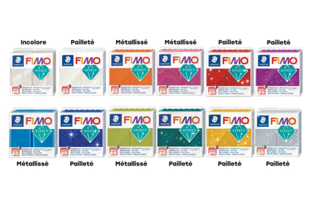 Kit de pastas Fimo Effect 57 gr - 12 colores - Pasta Fimo Effect – 10doigts.fr