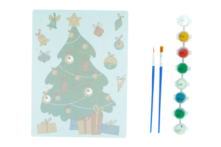 Kit de pintura por números árbol de Navidad creación - Ideas de Regalos DIY Navidad – 10doigts.fr