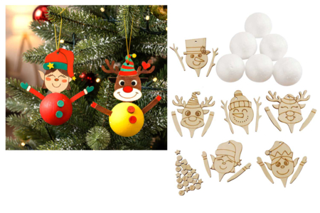 Christmas Character Kit to Make - 6 Pieces - 1 - Christmas Creative Kits for Children - 10doigts.com - Christmas Creative Kits for Children – 10doigts.fr