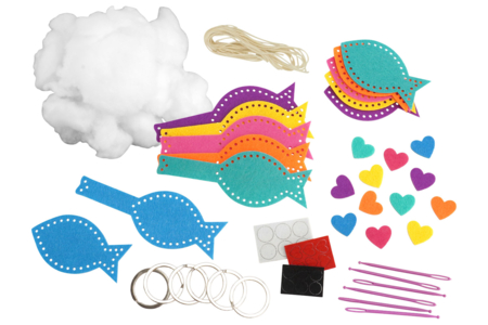 Kit llavero peces fieltro  - Kits de fieltro – 10doigts.fr