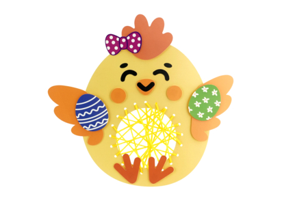 Weaving Chickens Kit - 6 Pieces - 4 - Easter Craft Kits - 10doigts.com - Easter Craft Kits – 10doigts.fr