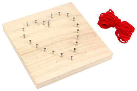 Heart String Art Kit - 1 - String Art - 10doigts.com - String Art – 10doigts.fr