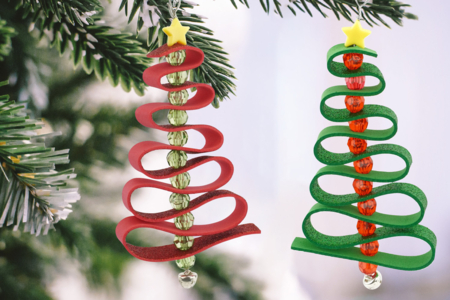 kit suspensiones 12 árboles - Kits creativos de Navidad para los niños – 10doigts.fr