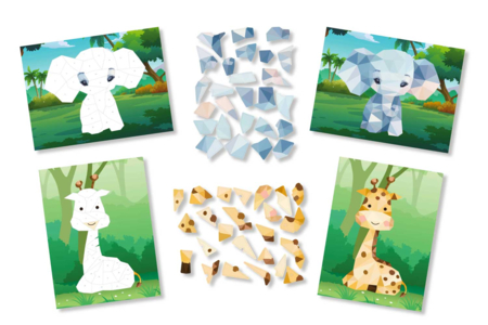 Sticker Mosaic Kits: Themes of Your Choice - 5 - Animal and Nature Kits - 10doigts.com - Animal and Nature Kits – 10doigts.fr