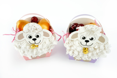 Kits cestas ovejas - para huevos - Cestas de Pascua – 10doigts.fr