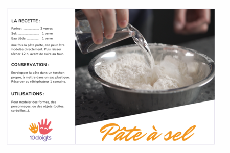 la receta de la pasta a sal - Actividades manuales de modelado – 10doigts.fr