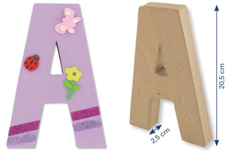 Mâché Paper Letters - 5 - Cardboard Letters - 10doigts.com - Cardboard Letters – 10doigts.fr