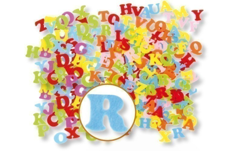 Adhesive Felt Letters - 80 pcs - 0 - Felt Stickers - 10doigts.com - Felt Stickers – 10doigts.fr