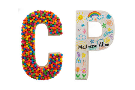 Mâché Paper Letters - 3 - Cardboard Letters - 10doigts.com - Cardboard Letters – 10doigts.fr