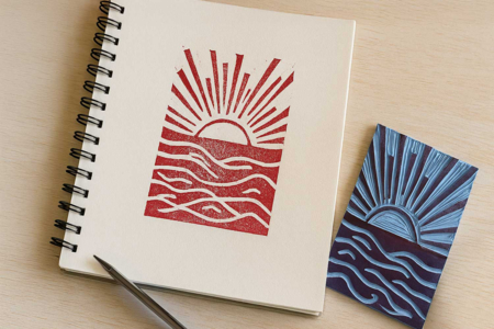 Linocut Paint, 85 ml - Red - 2 - Linocut Painting - 10doigts.com - Linocut Painting – 10doigts.fr