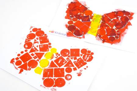 linografía fácil niño - Actividades manuales Primavera – 10doigts.fr