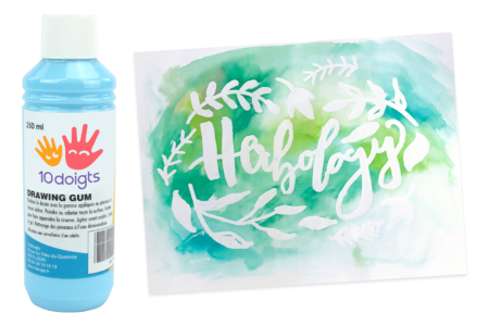 Drawing gum, masking liquid - 250 ml - 1 - Liquid Inks - 10doigts.com - Liquid Inks – 10doigts.fr