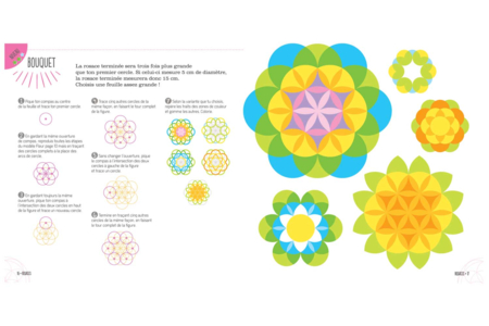 Book: Drawing with a Compass - 2 - Coloring Books and Drawings - 10doigts.com - Creative Activity Books – 10doigts.fr