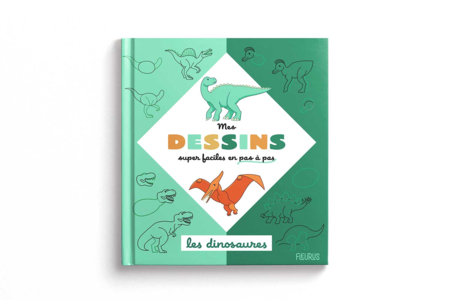 Book: My Super Easy Drawings - Dinosaurs - 1 - Coloring Books and Drawings - 10doigts.com - Coloring Books and Drawings – 10doigts.fr