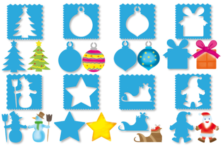 Stencils + Silhouettes - 14 Stencils - 1 - Party Stencils - 10doigts.com - Party Stencils – 10doigts.fr