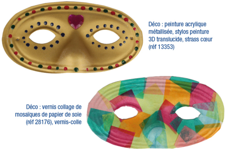 Lobos blancos para decorar, calidad superior - Máscaras creativas para niños – 10doigts.fr