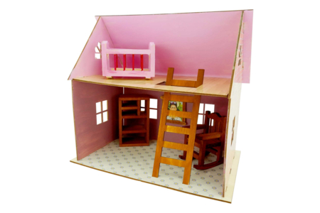casa de muñecas de madera - Maquetas en madera – 10doigts.fr