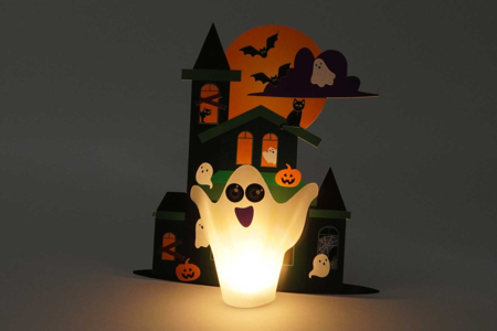Light-Up Haunted Mansion Kit - 3 Pieces - 4 - Halloween Craft Kits - 10doigts.com - Halloween Craft Kits – 10doigts.fr
