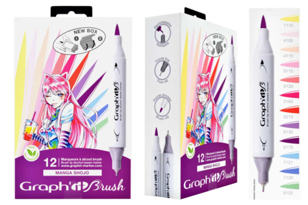 Manga Shojo Graph It - Alcohol Markers – 10doigts.fr