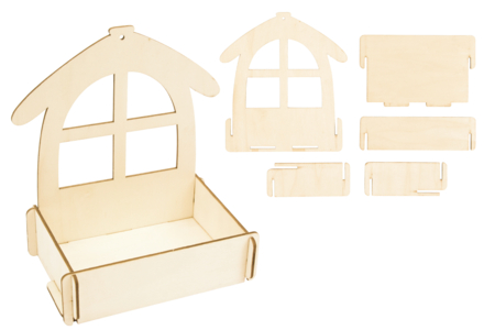 comedero casita - Nidos, comederos de madera – 10doigts.fr