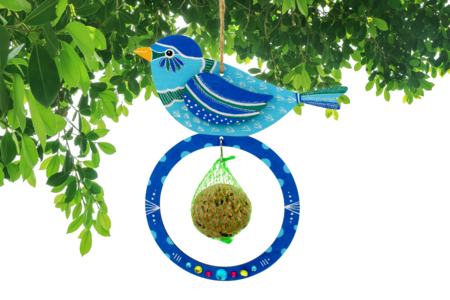 Bird Feeders + Fat Balls - 6 pcs - 2 - Wooden Birdhouses and Feeders - 10doigts.com - Wooden Birdhouses and Feeders – 10doigts.fr