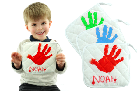 Oven Mitt with a Handprint - 1 - Mother's Day Crafts - 10doigts.com - Mother's Day Crafts – 10doigts.fr