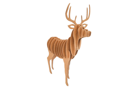 Cardboard Reindeer to Assemble - 2 - Cardboard Models - 10doigts.com - Cardboard Models – 10doigts.fr