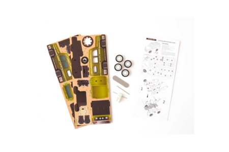 Maqueta vehículo a fricción 4 x 4 - Maquetas en madera – 10doigts.fr