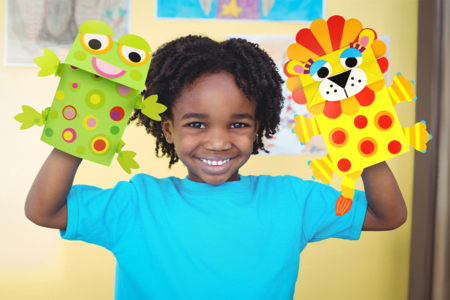 Animal Puppet Kit - 5 Pieces - 1 - Ready-to-use Kits - 10doigts.com - Ready-to-use Kits – 10doigts.fr