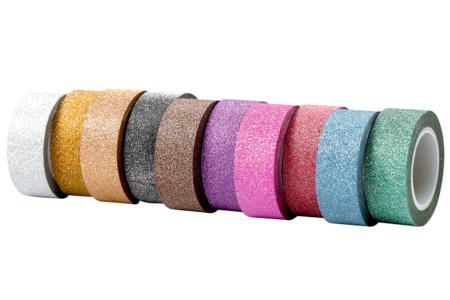 Glitter Masking Tape - 10 Rolls - 1 - Colored Adhesives and Masking Tape - 10doigts.com - Colored Adhesives and Masking Tape – 10doigts.fr