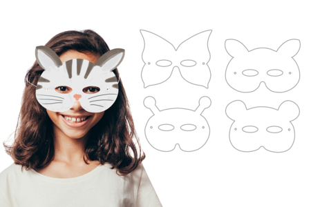 Masque animaux 13846 - Creative Masks for Kids – 10doigts.fr