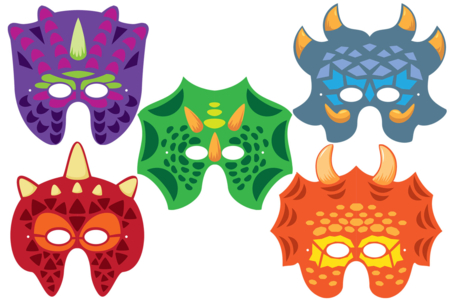 masque dino - Creative Masks for Kids – 10doigts.fr