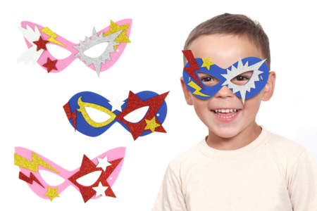 Superhero Masks Kit - 6 Masks - 1 - Creative Masks for Kids - 10doigts.com - Creative Masks for Kids – 10doigts.fr
