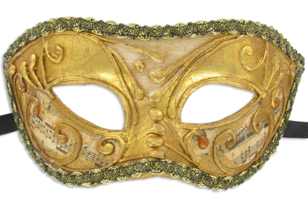 Máscara veneciana dorada - Máscaras creativas para niños – 10doigts.fr