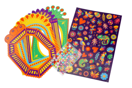 Fiesta Frames Kit + Accessories - 4 Frames - 2 - Creative Sticker Kits - 10doigts.com - Creative Sticker Kits – 10doigts.fr