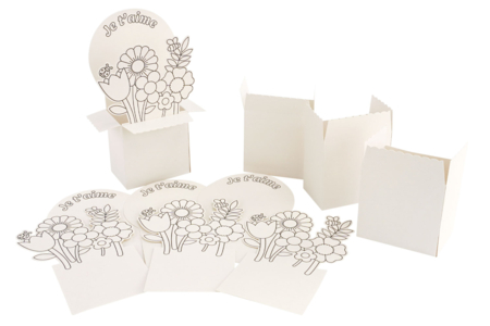 Flower Boxes Coloring Kit - 4 Pieces - 3 - Parent's Day Kits - 10doigts.com - Parent's Day Kits – 10doigts.fr