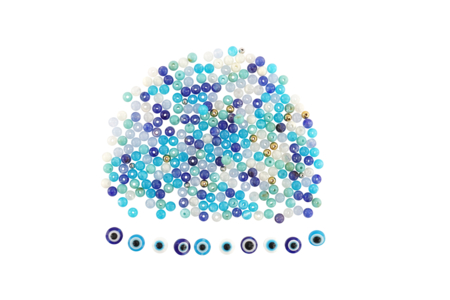 material Kit pulseras ojo de la suerte - 10 piezas - Kits Joyas – 10doigts.fr