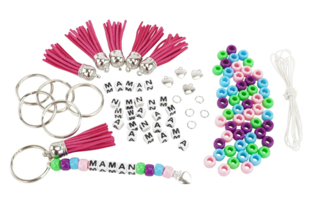 Keychain Kit "MOM" - 6 pieces - 2 - Jewelry and Keychains to Make - 10doigts.com - Jewelry and Keychains to Make – 10doigts.fr