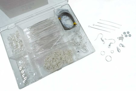 Silver Earring Findings for Jewelry - 400 Pieces - 2 - Rings, Pins - 10doigts.com - Rings, Pins – 10doigts.fr