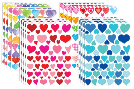 mega pack gomets corazones - Pegatinas Corazones – 10doigts.fr