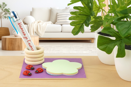 Wooden Adhesive Ladybugs - 24 Pieces - Painted Wooden Decor – 10doigts.fr