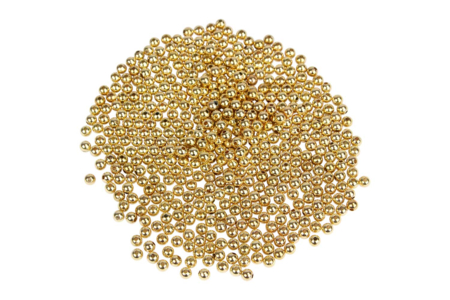 Metallic Gold Round Plastic Beads - 1500 Beads - 1 - Plastic Beads - 10doigts.com - Plastic Beads – 10doigts.fr