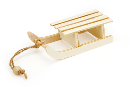 Mini Wooden Sledge - 1 - Christmas Wooden Objects - 10doigts.com - Christmas Wooden Objects – 10doigts.fr