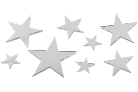 Adhesive Mirrors Stars - 8 Pieces - 1 - Adhesive Mirrors - 10doigts.com - Adhesive Mirrors – 10doigts.fr