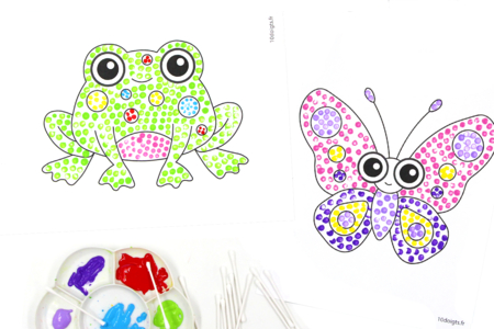 Cotton Swab Painting - 5 - Craft Activities Painting: Creations for All Ages and All Desires - 10doigts.com - Craft Activities Painting: Creations for All Ages and All Desires – 10doigts.fr