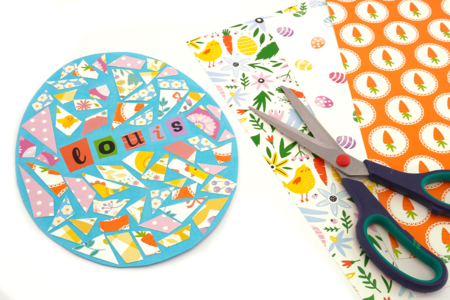 Œufs de Pâques en mosaïque - 1 - DIY Easter Crafts - 10doigts.com - DIY Easter Crafts – 10doigts.fr