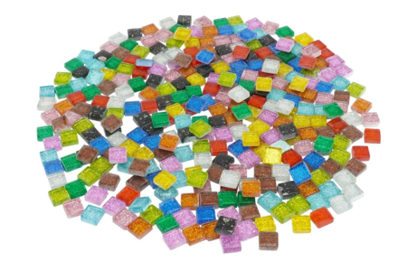mosaicos brillantes de vidrio 1 cm - Mosaicos de vidrio – 10doigts.fr