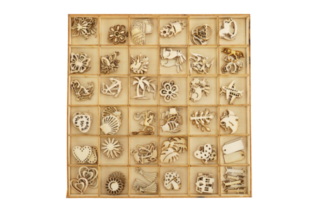 Figuras de mader para pegar - Deco en madera cruda – 10doigts.fr